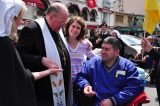 2011 Lourdes Pilgrimage - Archbishop Dolan with Malades (175/267)